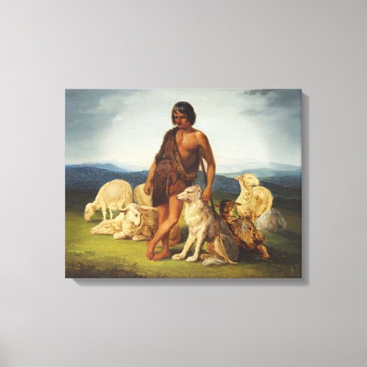Toile Berger dans un paysage rural (Recto)