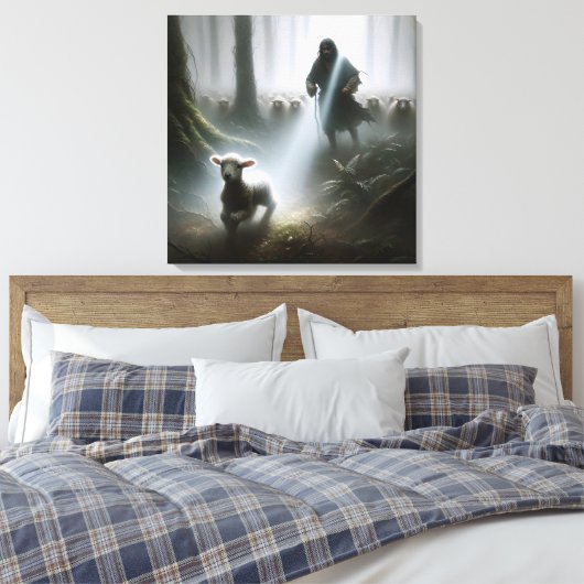 Toile Berger sauvant un agneau perdu (Insitu(Chambre))