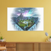 Toile Bermuda Rhombus : Le Sanctuaire Caché (Insitu(Salon))