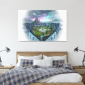 Toile Bermuda Rhombus : Le Sanctuaire Caché (Insitu(Chambre))