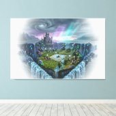 Toile Bermuda Rhombus : Le Sanctuaire Caché (Insitu (Plancher de Bois))