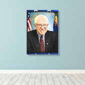 Toile Bernie Sanders soutient Wall Art (Insitu (Plancher de Bois))