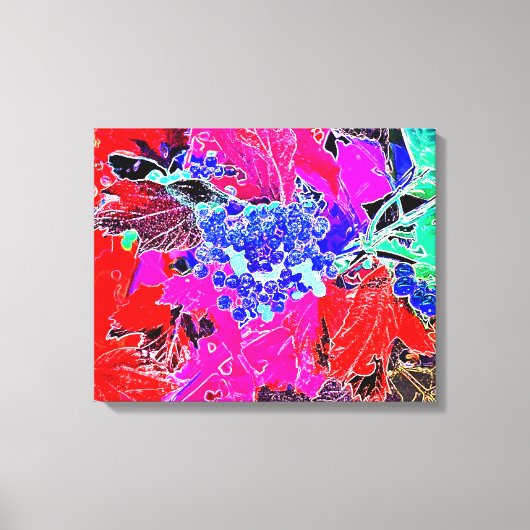 TOILE BERRIES ET FEUILLES (Recto)