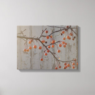 Toile Berries et Grange blanche