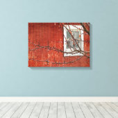 Toile Berries et la Grange Rouge (Insitu (Plancher de Bois))