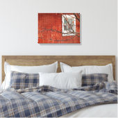 Toile Berries et la Grange Rouge (Insitu(Chambre))