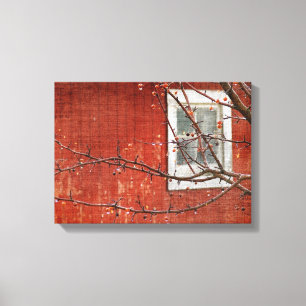 Toile Berries et la Grange Rouge