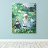 Toile Berthe Morisot - À côté d'un lac (Insitu (Plancher de Bois))