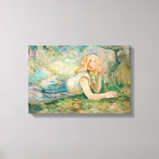 Toile Berthe Morisot - Bergère Couchée (Recto)