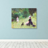 Toile Berthe Morisot - Dans un parc (Insitu (Plancher de Bois))
