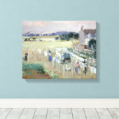 Toile Berthe Morisot - Hanging the Laundry out to Dry (Insitu (Plancher de Bois))