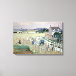 Toile Berthe Morisot - Hanging the Laundry out to Dry