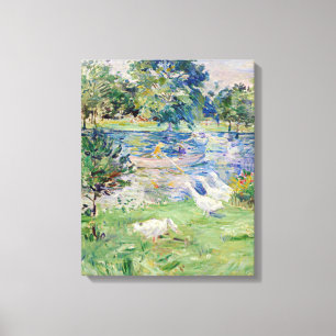 Toile Berthe Morisot - Jeune fille dans un bateau avec d
