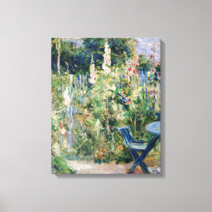 Toile Berthe Morisot - Roses Trémières / Althées
