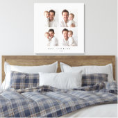 Toile Best Dad Ever Photo Collage | Personalized Gift (Insitu(Chambre))