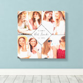 Toile Best Friends BFFs Besties Nom Photo Collage (Insitu (Plancher de Bois))