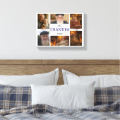 Toile Best Grandpa Ever  – Personalized Photos (Insitu(Chambre))