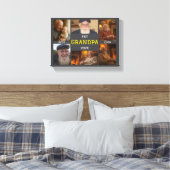 Toile Best Grandpa Ever  – Personalized Photos (Insitu(Chambre))