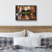 Toile Best Grandpa Ever – Personalized Photos (Insitu(Chambre))