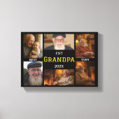 Toile Best Grandpa Ever – Personalized Photos (Recto)