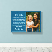 Toile Best Sister Script Photo Collage (Insitu (Plancher de Bois))