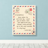 Toile Bestfriend Gift | À Mon Bestami Je T'Aime (Insitu (Plancher de Bois))