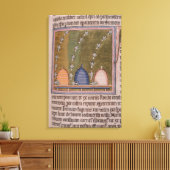 Toile Bestiaire Trois lignes courbes (Insitu(Salon))