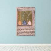 Toile Bestiaire Trois lignes courbes (Insitu (Plancher de Bois))