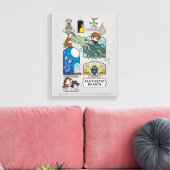 Toile Bêtes De Cartoon Dans Les Habitats (Insitu(Salon))