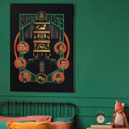 Toile Bêtes fantastiques Salle des besoins Graphique