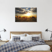 Toile Béton En Champ, Coucher De Soleil (Insitu(Chambre))