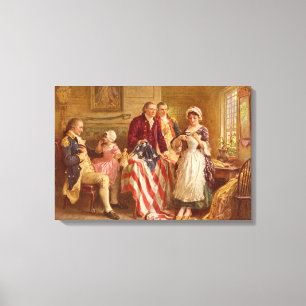 Toile Betsy Ross, 1777 (Histoire américaine) (Patriote a
