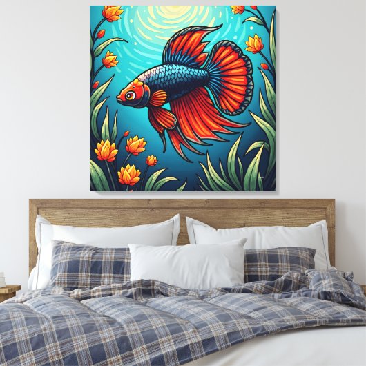 Toile Betta fish (Insitu(Chambre))