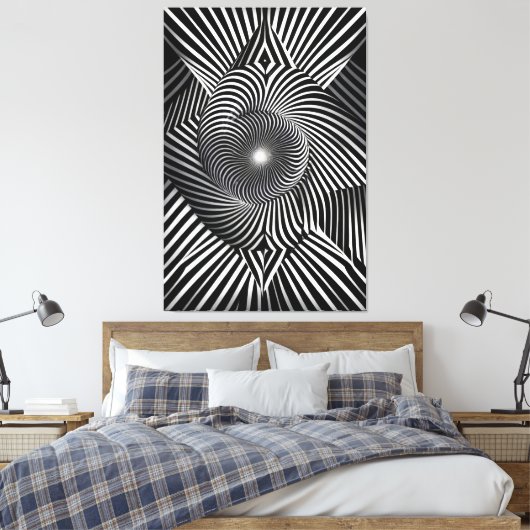 Toile Between Lines and Dimensions (Insitu(Chambre))