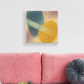 Toile "Between Shores" Zen Ma Abstract | Indigo Ochre (Insitu(Salon))