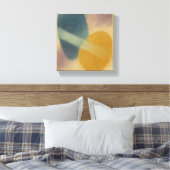 Toile "Between Shores" Zen Ma Abstract | Indigo Ochre (Insitu(Chambre))