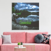 Toile Beutiful Lake Trees du Connecticut (Insitu(Salon))