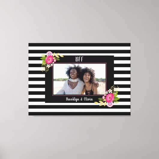 Toile BFF Best Friends Forever Photo Block (Recto)