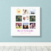 Toile BFF Photo Collage Cadeau Peanutbeurre Jelly Sandwi (Insitu (Plancher de Bois))