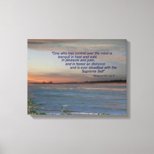 Toile Bhagavad Gita contrôle l'esprit