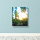 Toile Bible chrétienne Verse Écriture Forêt Créationart (Insitu (Plancher de Bois))