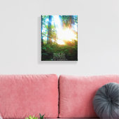 Toile Bible chrétienne Verse Écriture Forêt Créationart (Insitu(Salon))