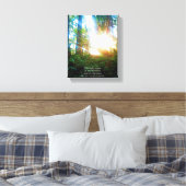 Toile Bible chrétienne Verse Écriture Forêt Créationart (Insitu(Chambre))