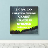 Toile Bible Verse Inspiration Citation Écriture (Insitu (Plancher de Bois))