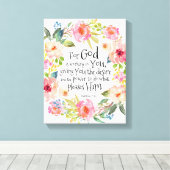 Toile Bible Verse Philippians 2:13 Tile Étiquetée (Insitu (Plancher de Bois))