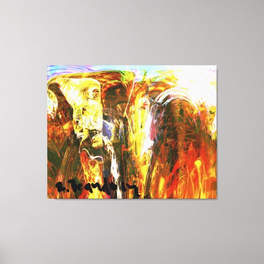 Toile "Bibliothécaire des documents Akashic" Galerie Toi (Recto)