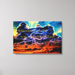 Toile Biblique Électrifié Cumulus Nuages Skyscape