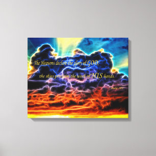 Toile Biblique Électrifié Cumulus Nuages Skyscape