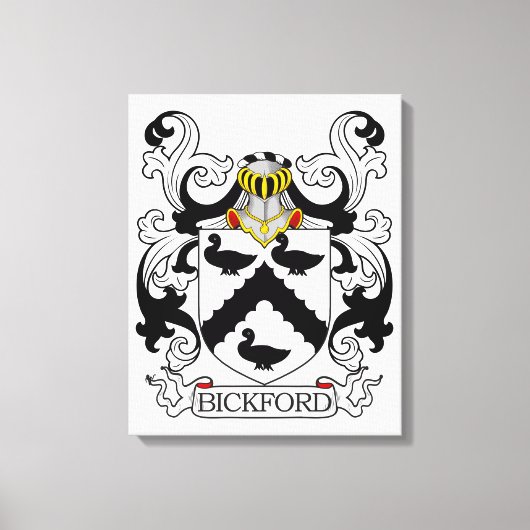 Toile Bickford Family Crest (Recto)