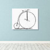 Toile Bicyclette à grande roue Penny Farthing (Insitu (Plancher de Bois))